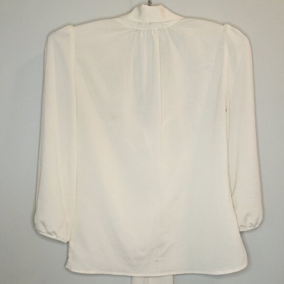 Foreign Exchange Cream Tie-Front Blouse - Picture 2 of 6